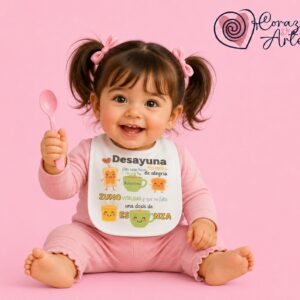 Babero Velcro Desayuno