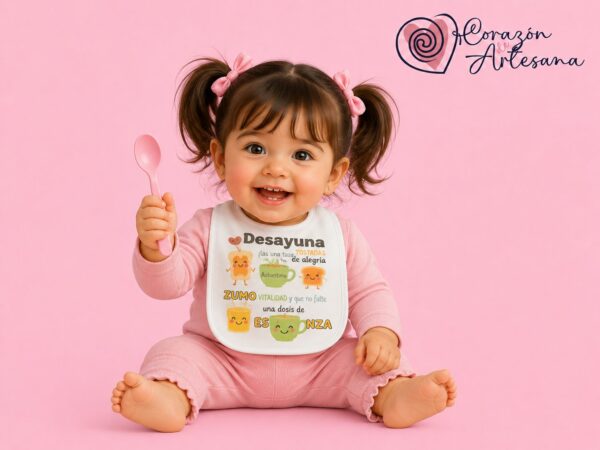 Babero Velcro Desayuno - Imagen 4