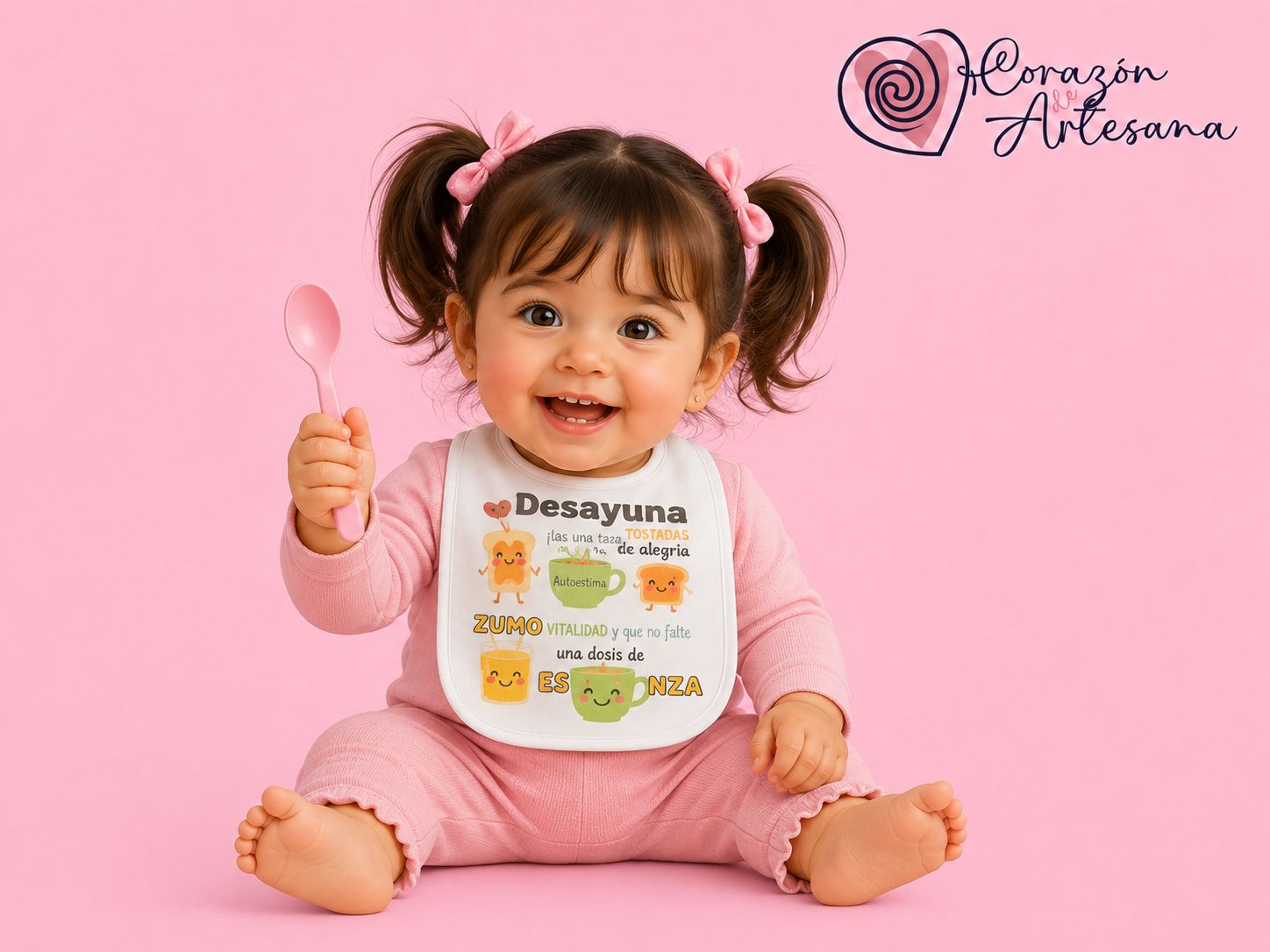 Babero Velcro Desayuno