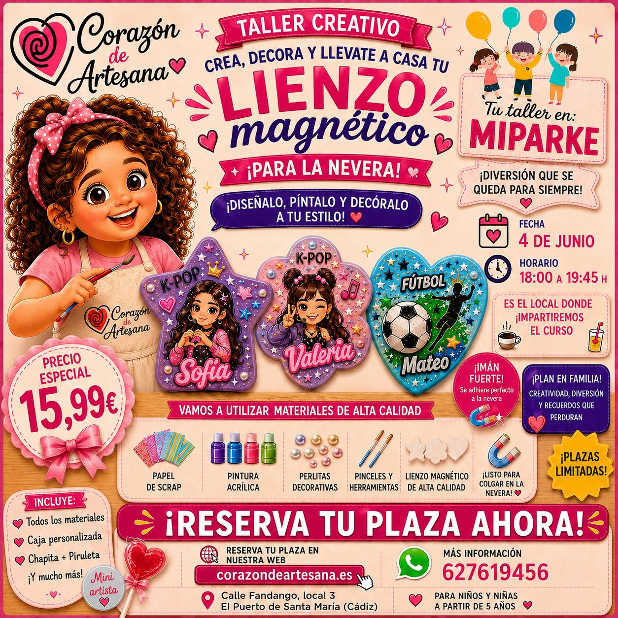 Taller Lienzo magnético