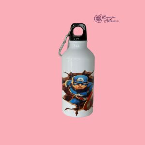 Botella  Aluminio de Capitán América.