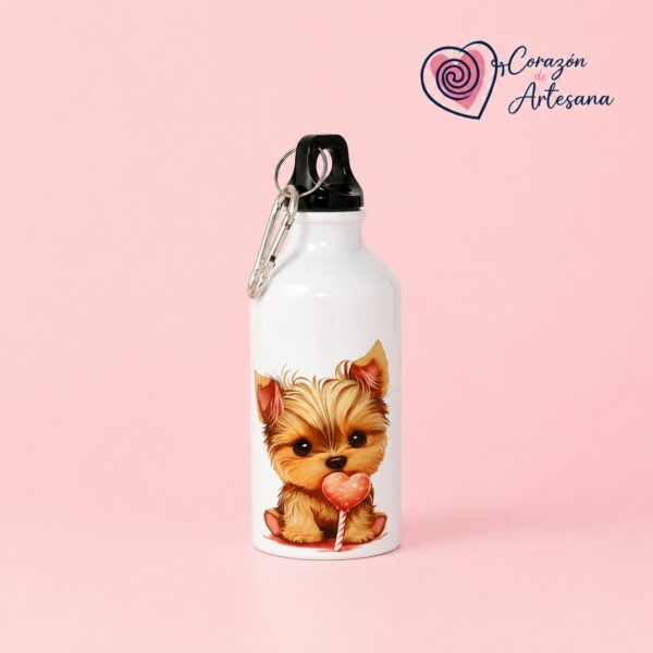 Botella Aluminio Perrita con Piruleta - Imagen 2
