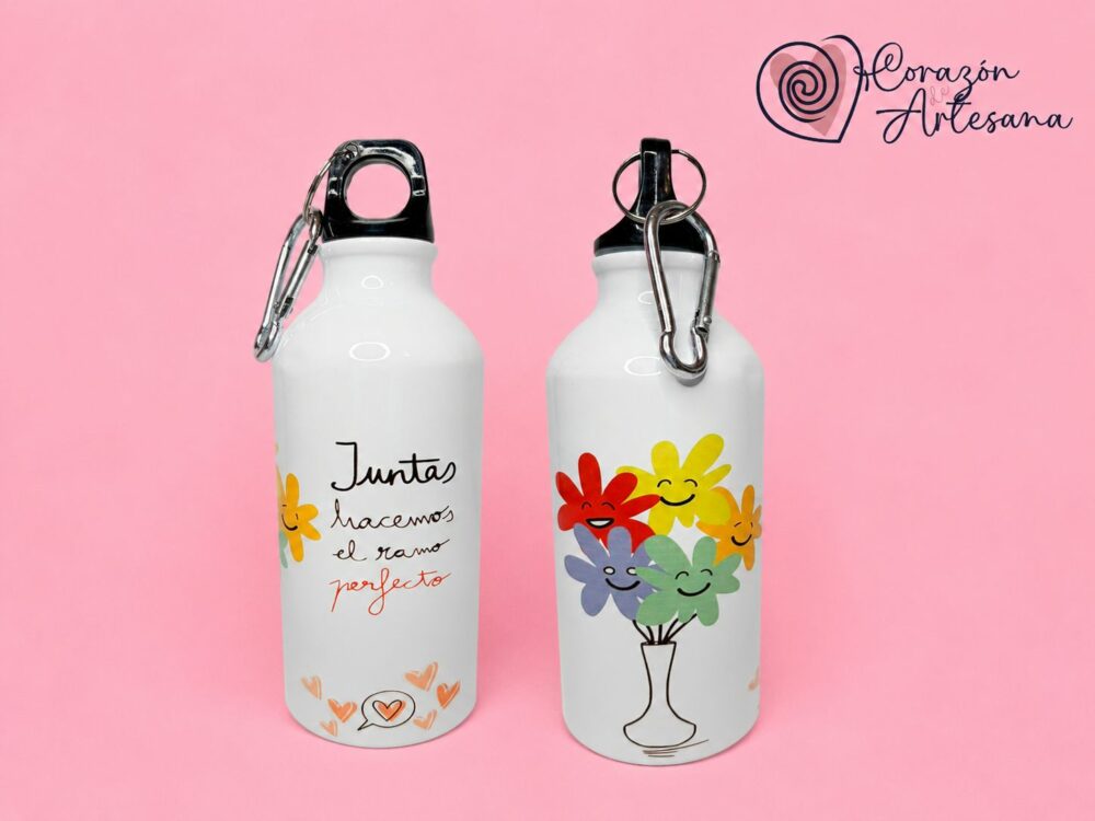 Botella Aluminio Ramos de flores - Imagen 3