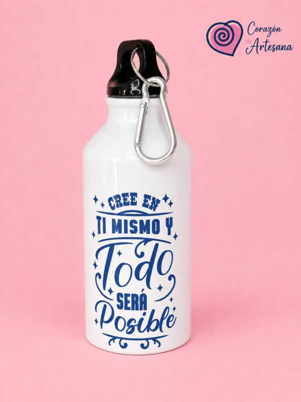 Botella Aluminio Niño con Frase. - Imagen 3