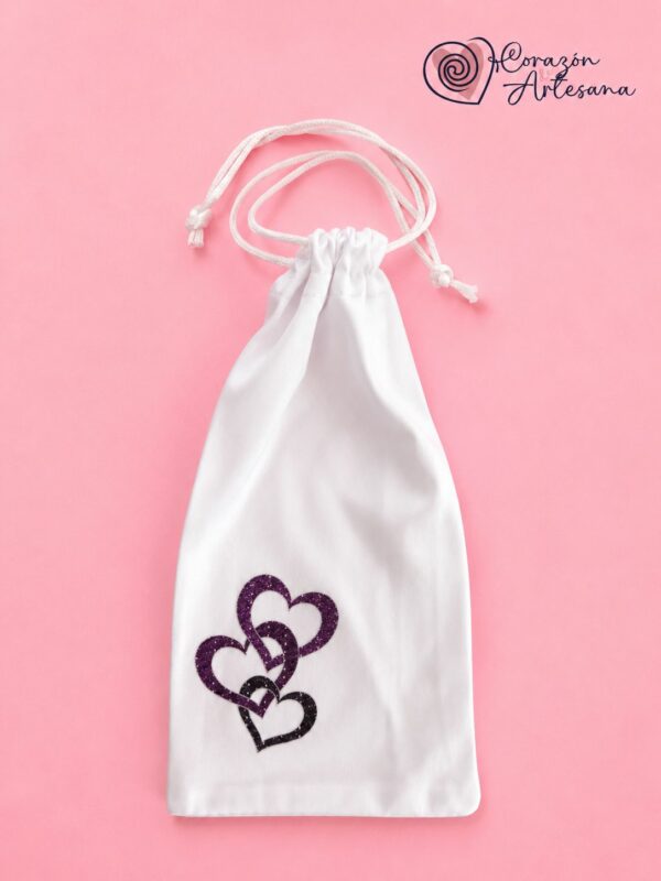 Funda Gafas Corazones Lila - Imagen 2