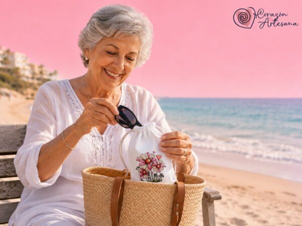 Funda Gafas Flor Rosas - Imagen 2