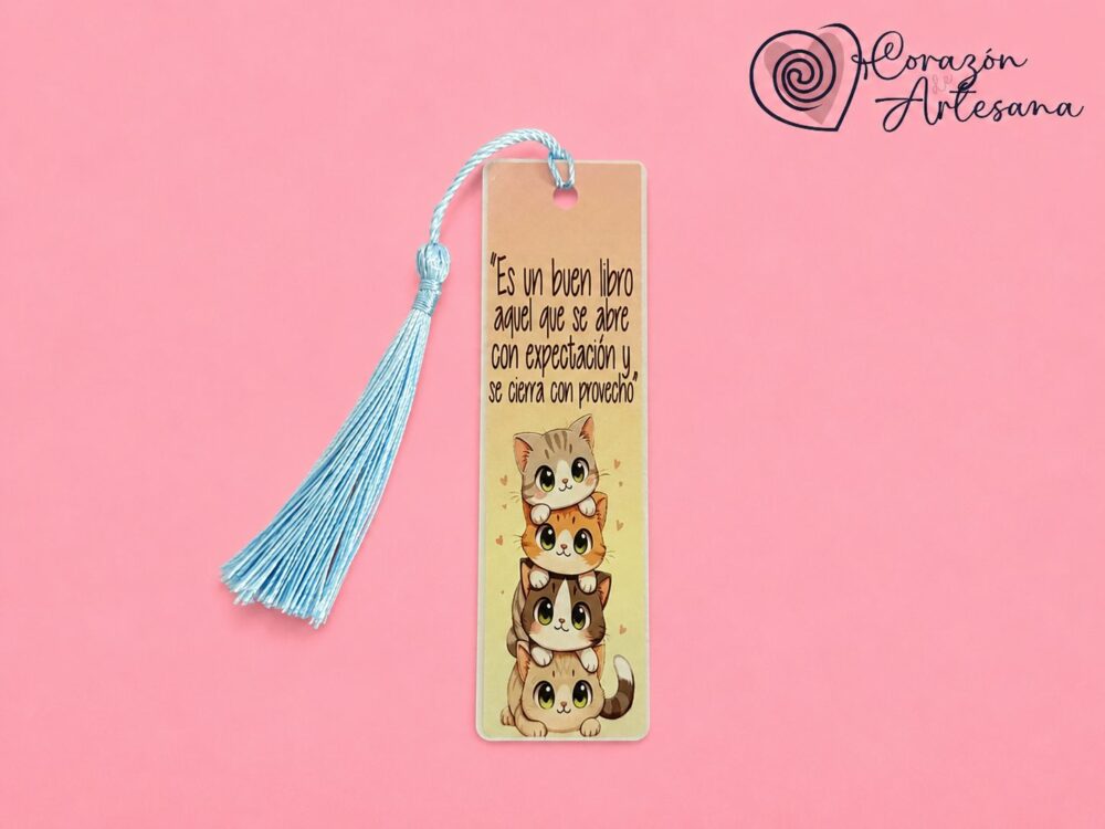 Marcapáginas Aluminio Gato - Imagen 2