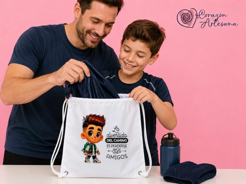 Mochila Infantil Poliéster Niño Amigos - Imagen 3
