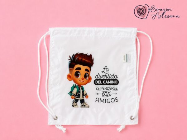 Mochila Infantil Poliéster Niño Amigos - Imagen 2