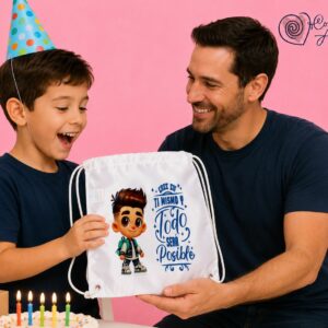 Mochila Poliéster Niño Frase Motivadora