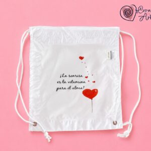 Mochila Infantil Poliéster Corazón