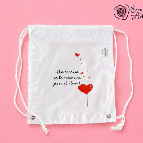 Mochila Infantil Poliéster Corazón