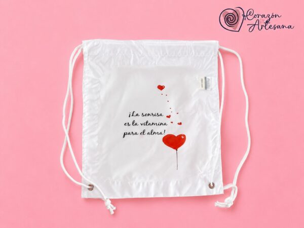 Mochila Infantil Poliéster Corazón - Imagen 2