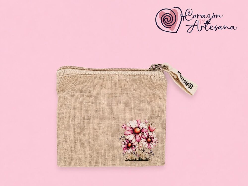 Monedero con Flores rosas - Imagen 2