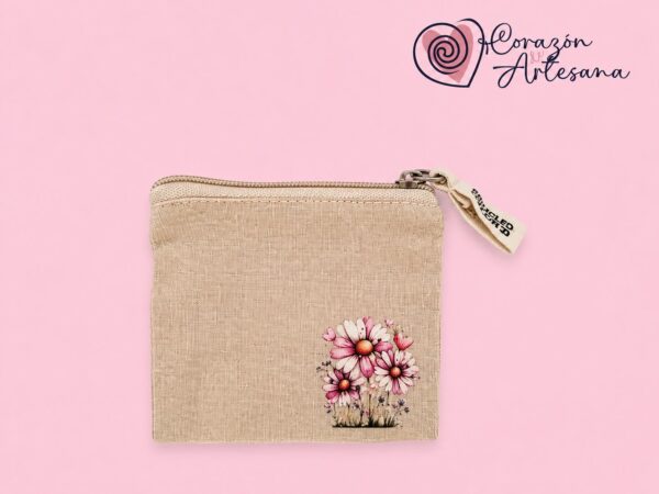 Monedero con Flores rosas - Imagen 2