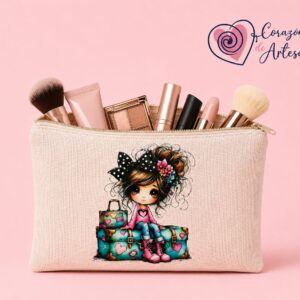 Neceser Lino Muñeca Viajera