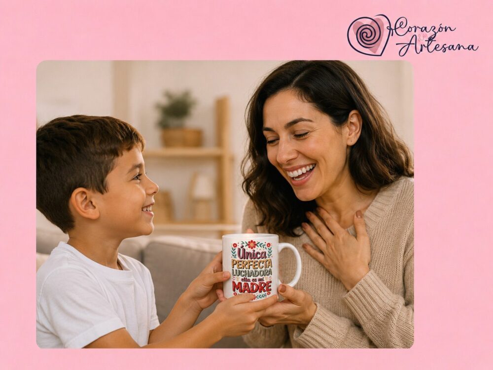 Taza Cerámica Mamá Única - Imagen 2