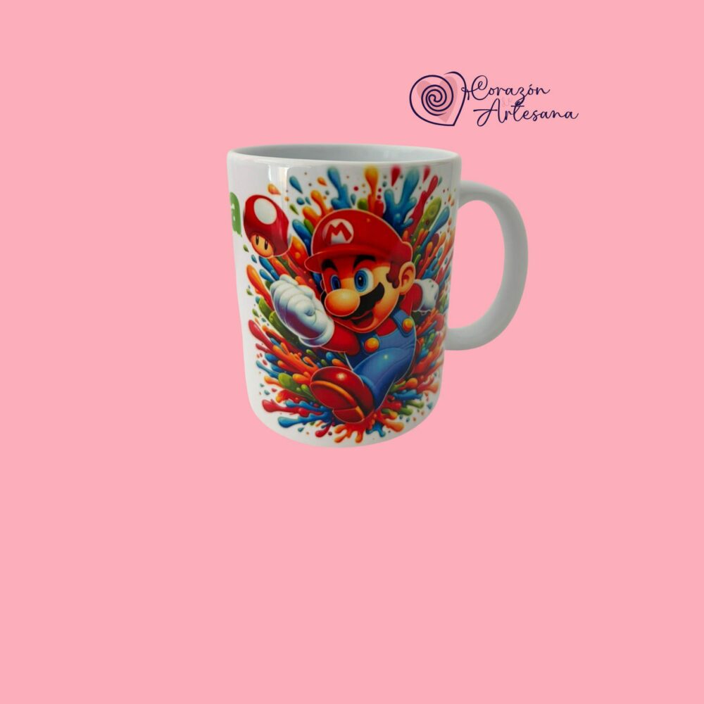 Taza Cerámica Mario Bross - Imagen 4