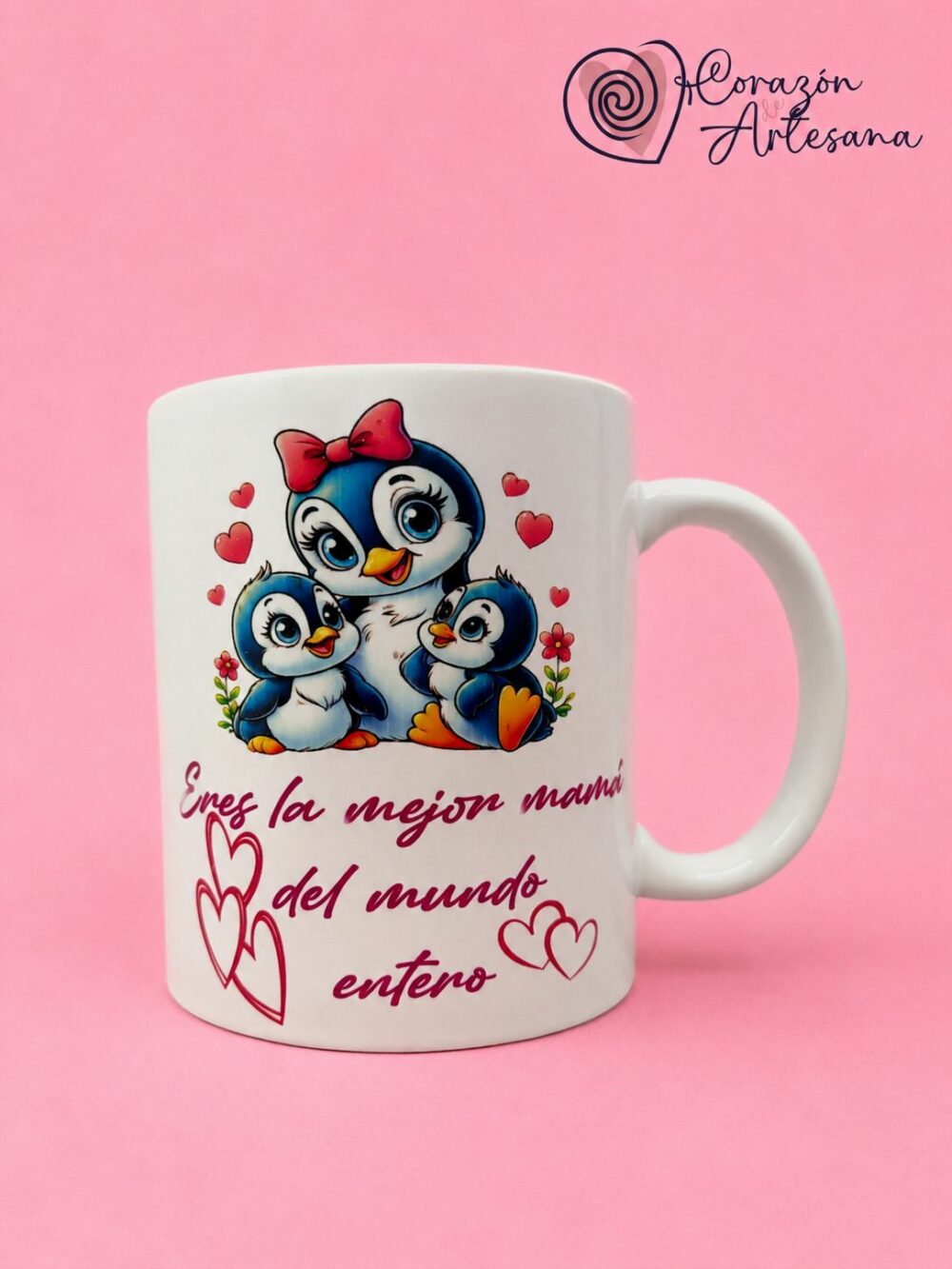 Taza Cerámica Pingüino. - Imagen 2