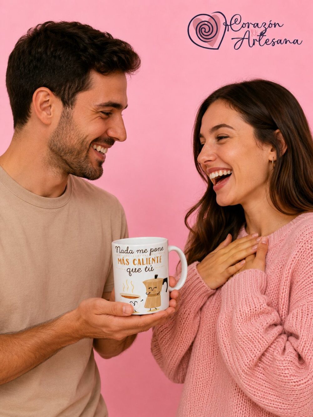 Taza Cerámica Cafetera y Taza - Imagen 2