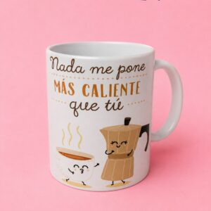 Taza Cerámica Cafetera y Taza