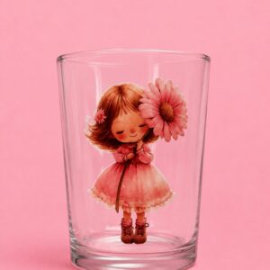 Vaso Sidra Niña con Flor