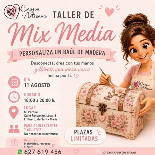 Taller mix media Caja o Joyero