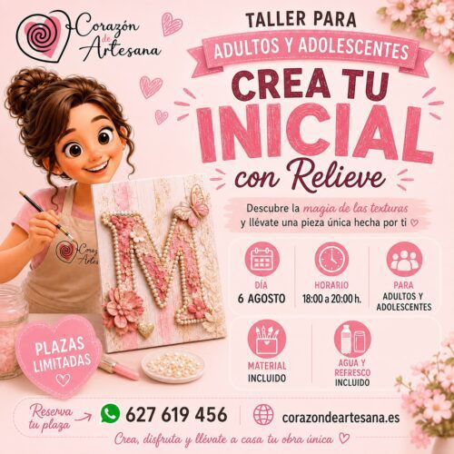 Taller "Crea tu Inicial con Relieve"
